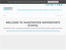 Tablet Screenshot of hunstantonwatersports.com